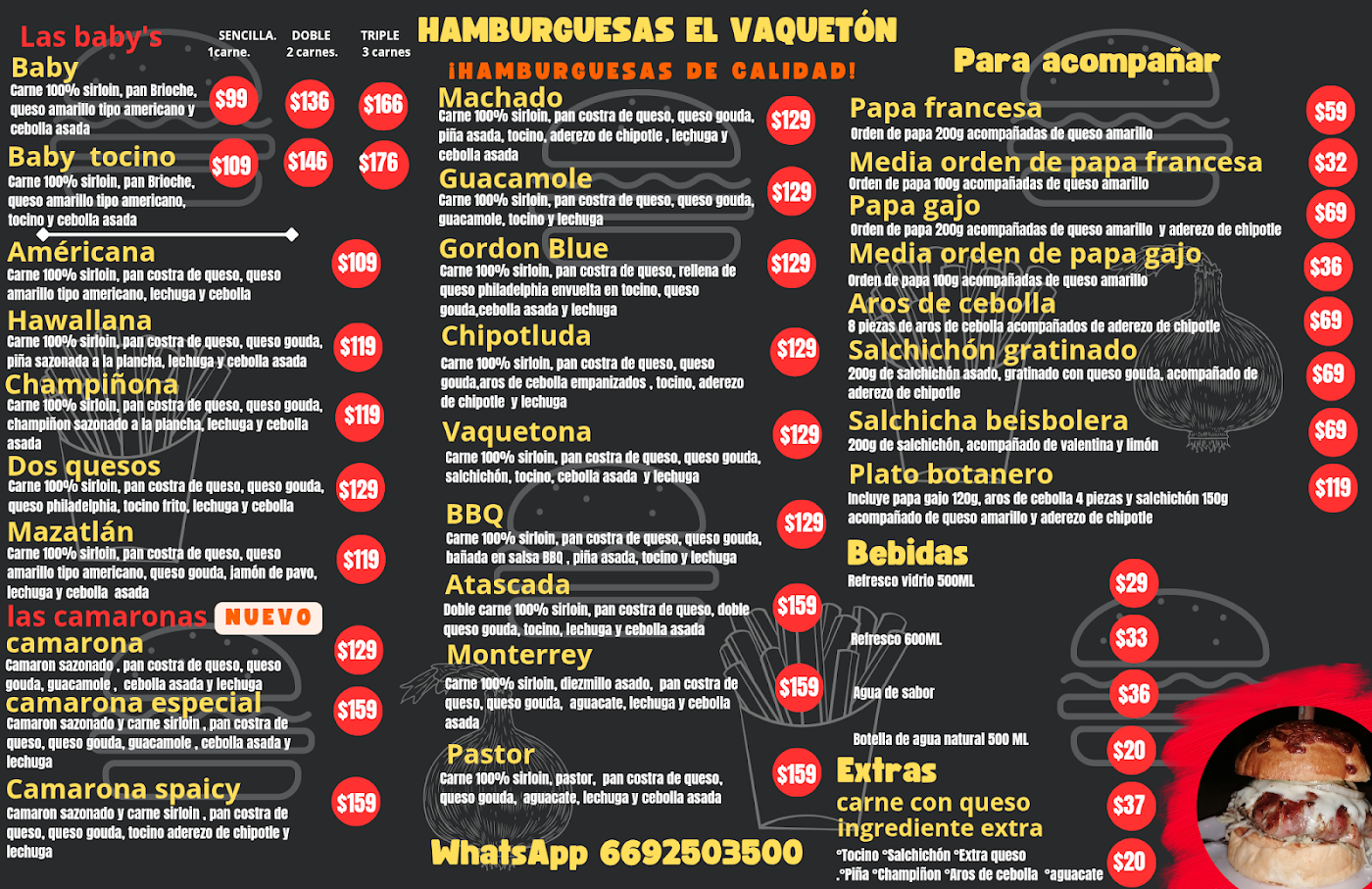 Hamburguesas El vaqueton
