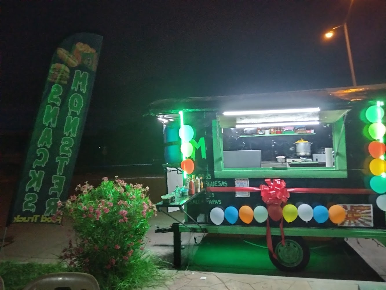 Monster snack food truck