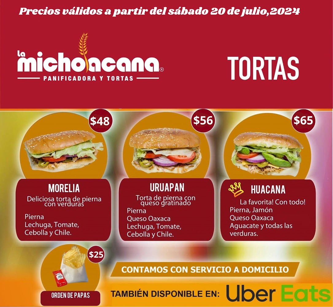 Tortas La Michoacana sucursal RIO FUERTE