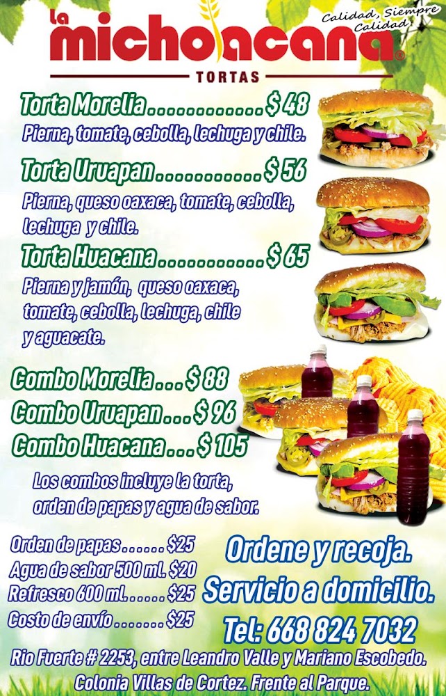 Tortas La Michoacana sucursal RIO FUERTE