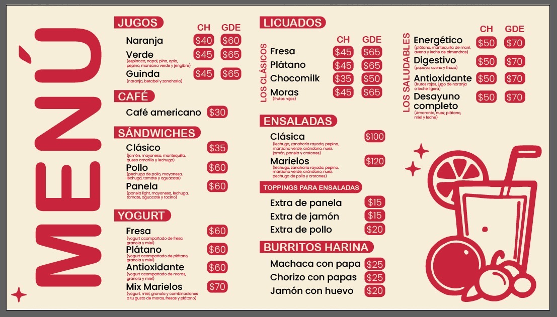 Marielos Jugos y Licuados