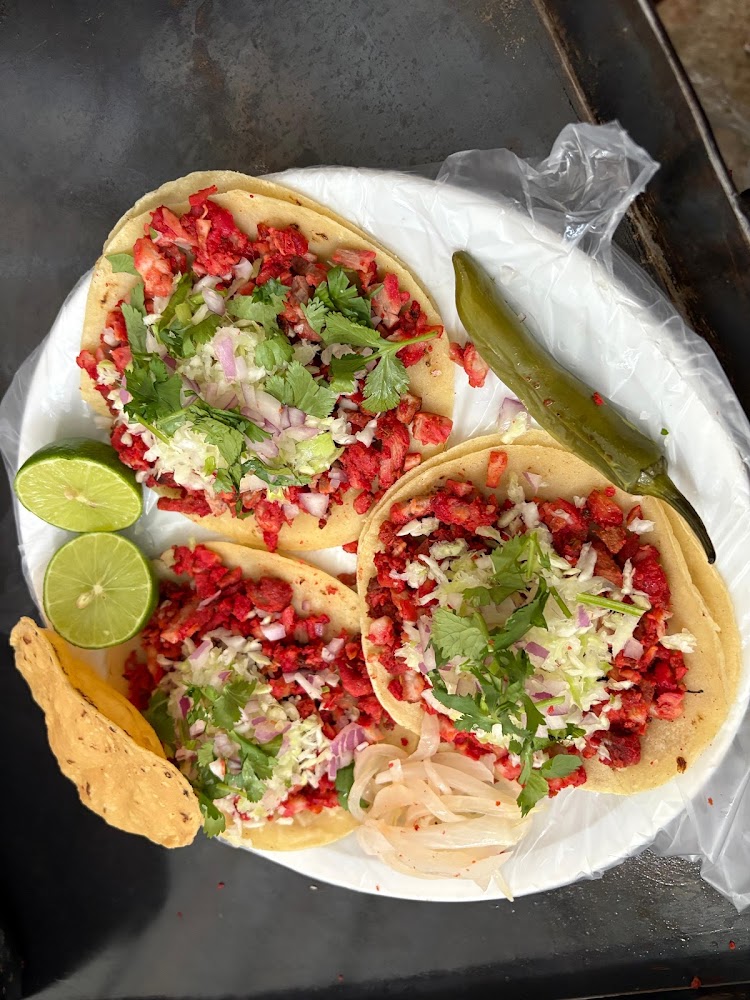 Tacos de adobada y parados