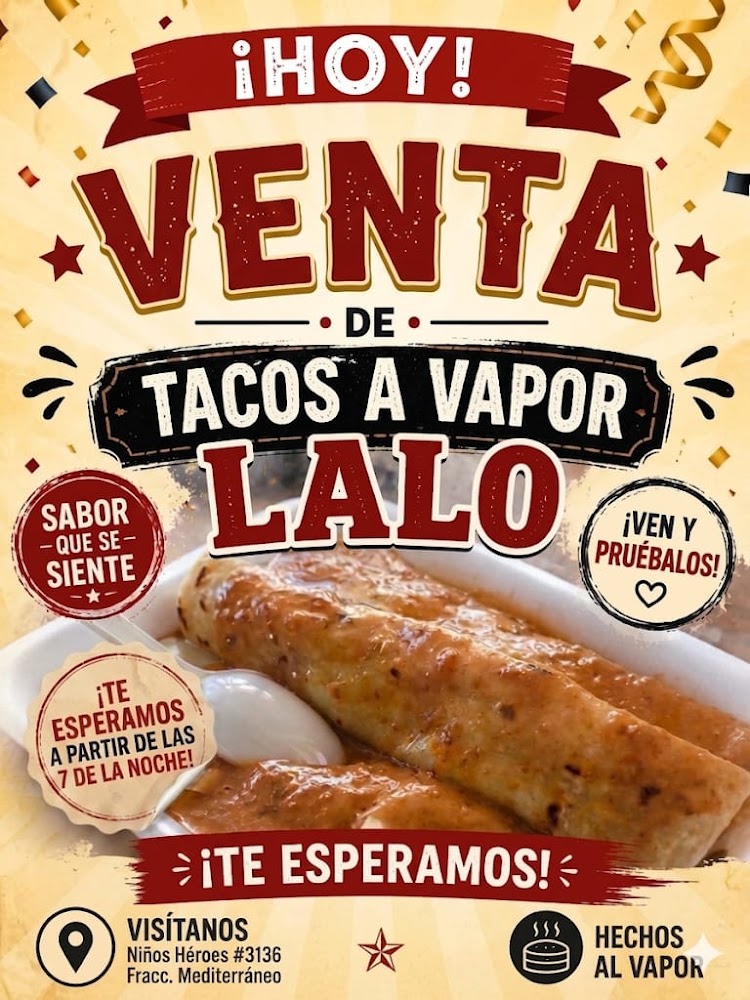 Tacos a vapor lalo