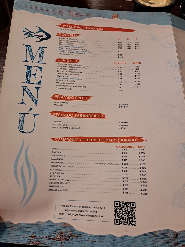 Mariscos Puerto escondido
