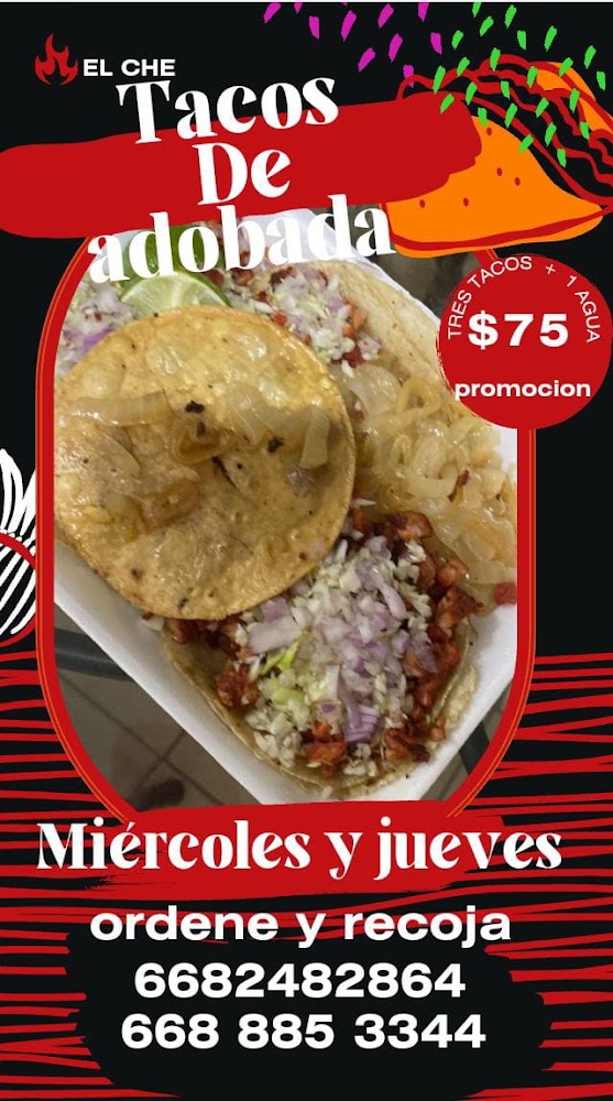 Tacos De Adobada "EL CHE"