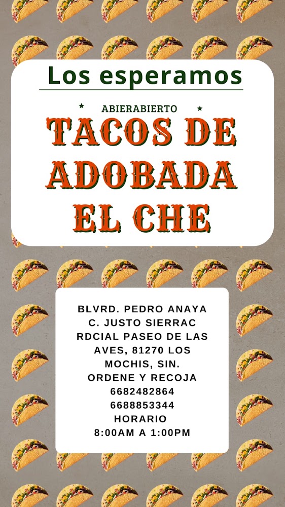 Tacos De Adobada "EL CHE"