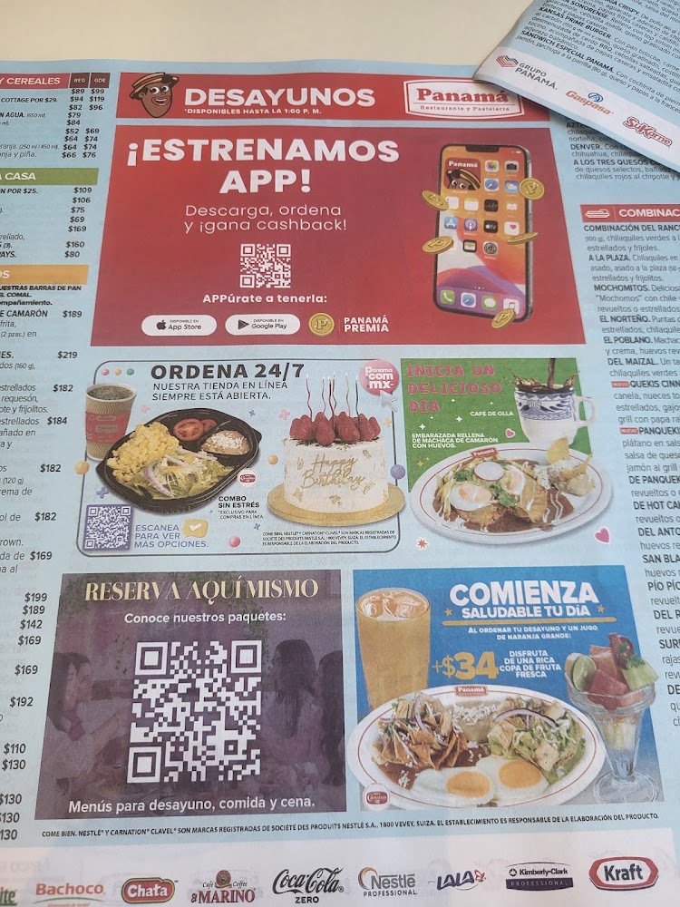 Panamá Restaurante y Pastelería Zona Dorada