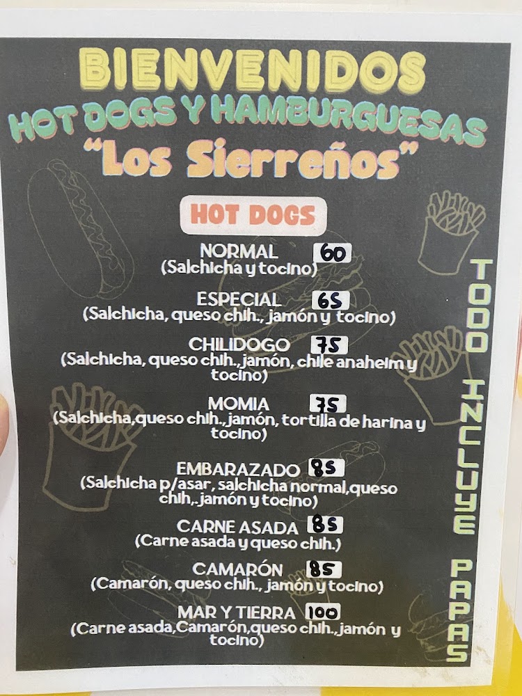 Hot Dogs Los Sierreños