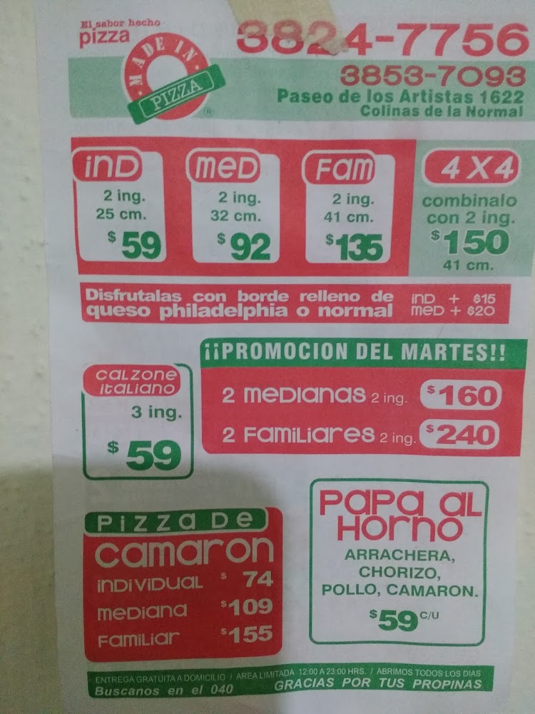MADE IN PIZZA