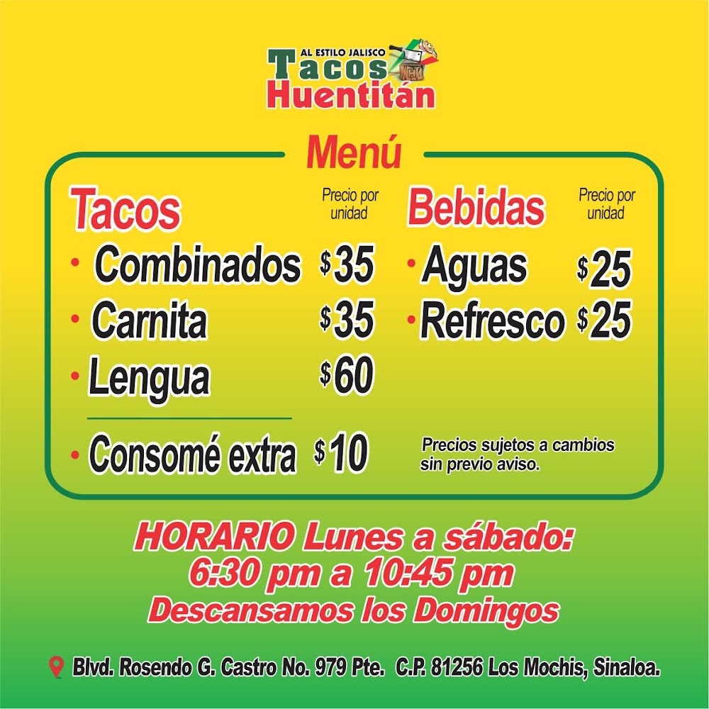Tacos huentitan