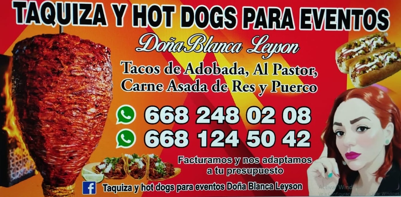 Taquiza y Hot dogs Pará eventos Doña Blanca Leyson