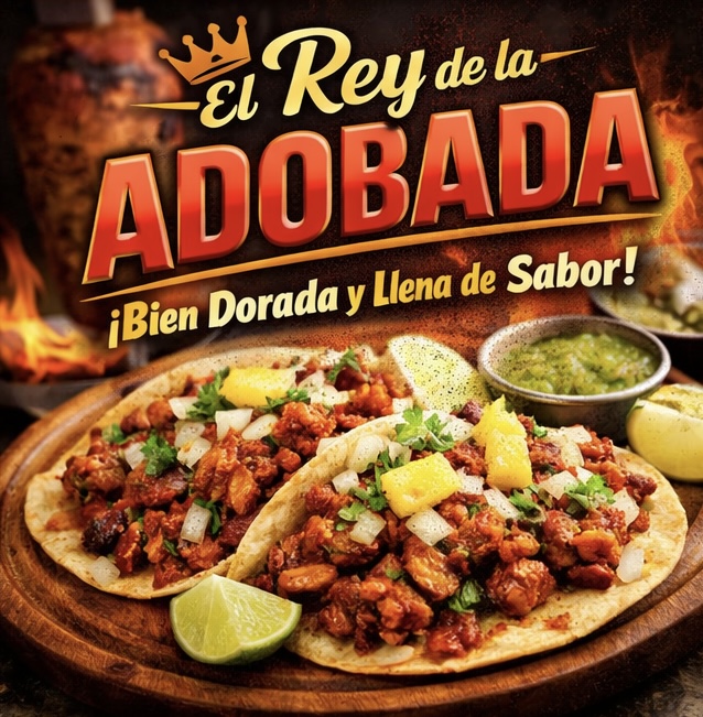 Tacos adobada "DOÑA MARY"