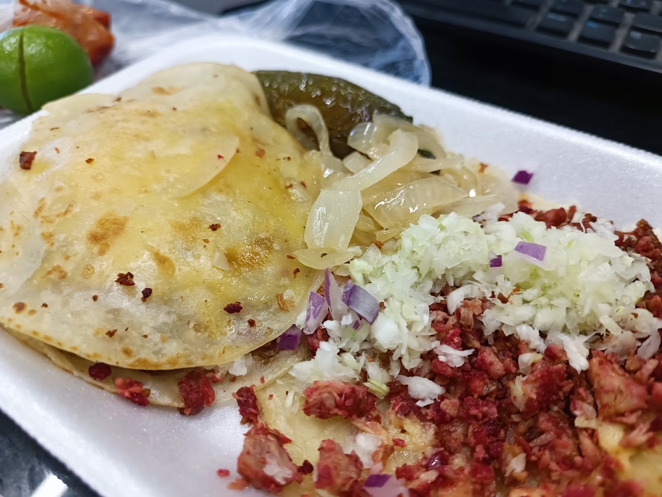 Tacos de adobada "Fierro"