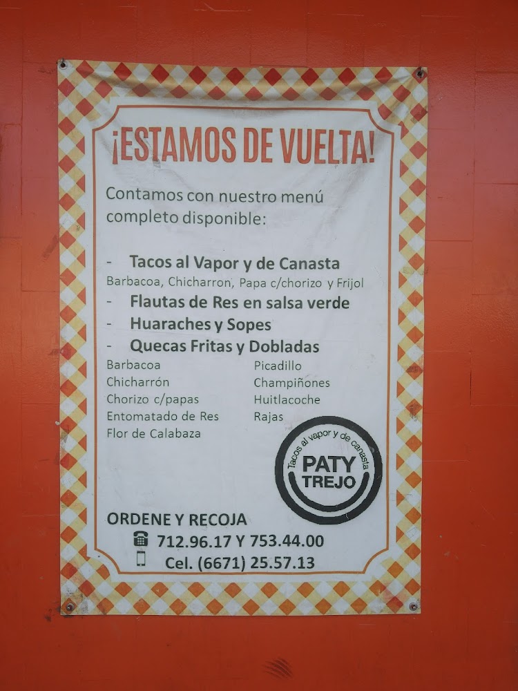 Tacos al Vapor y de Canasta Paty Trejo