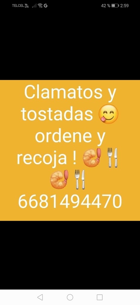 Clamatos y tostadas "EL Mingo"