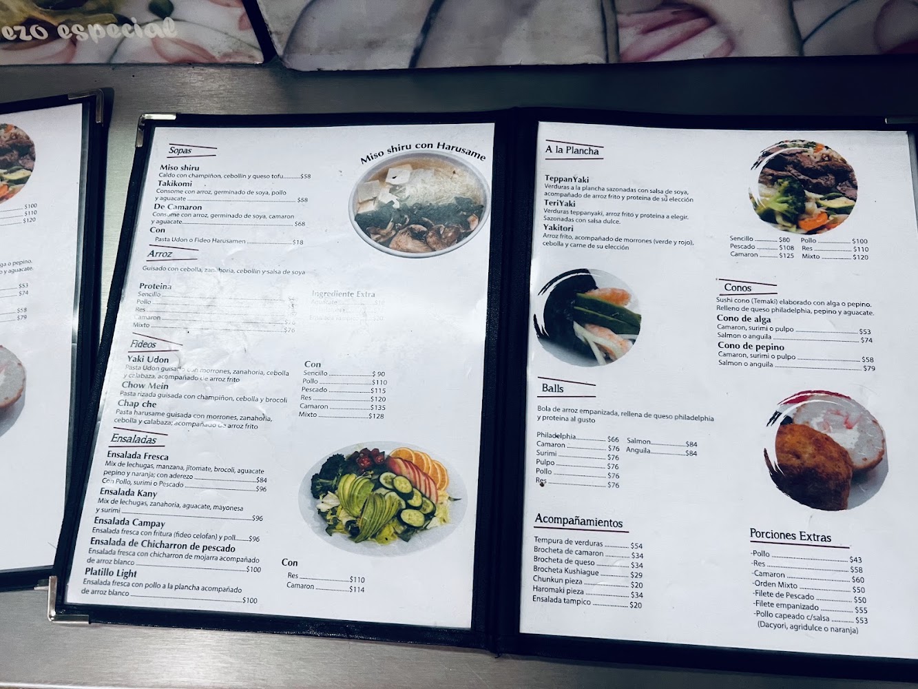 Comida oriental japonesa y China