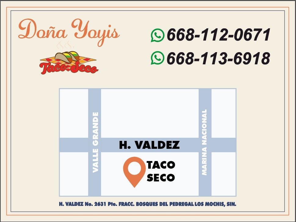 Taco Seco Doña Yoyis