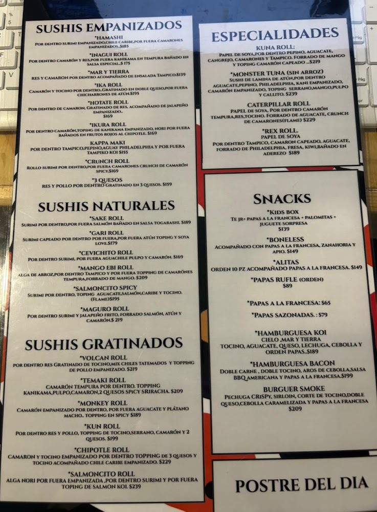 koi sushi los mochis