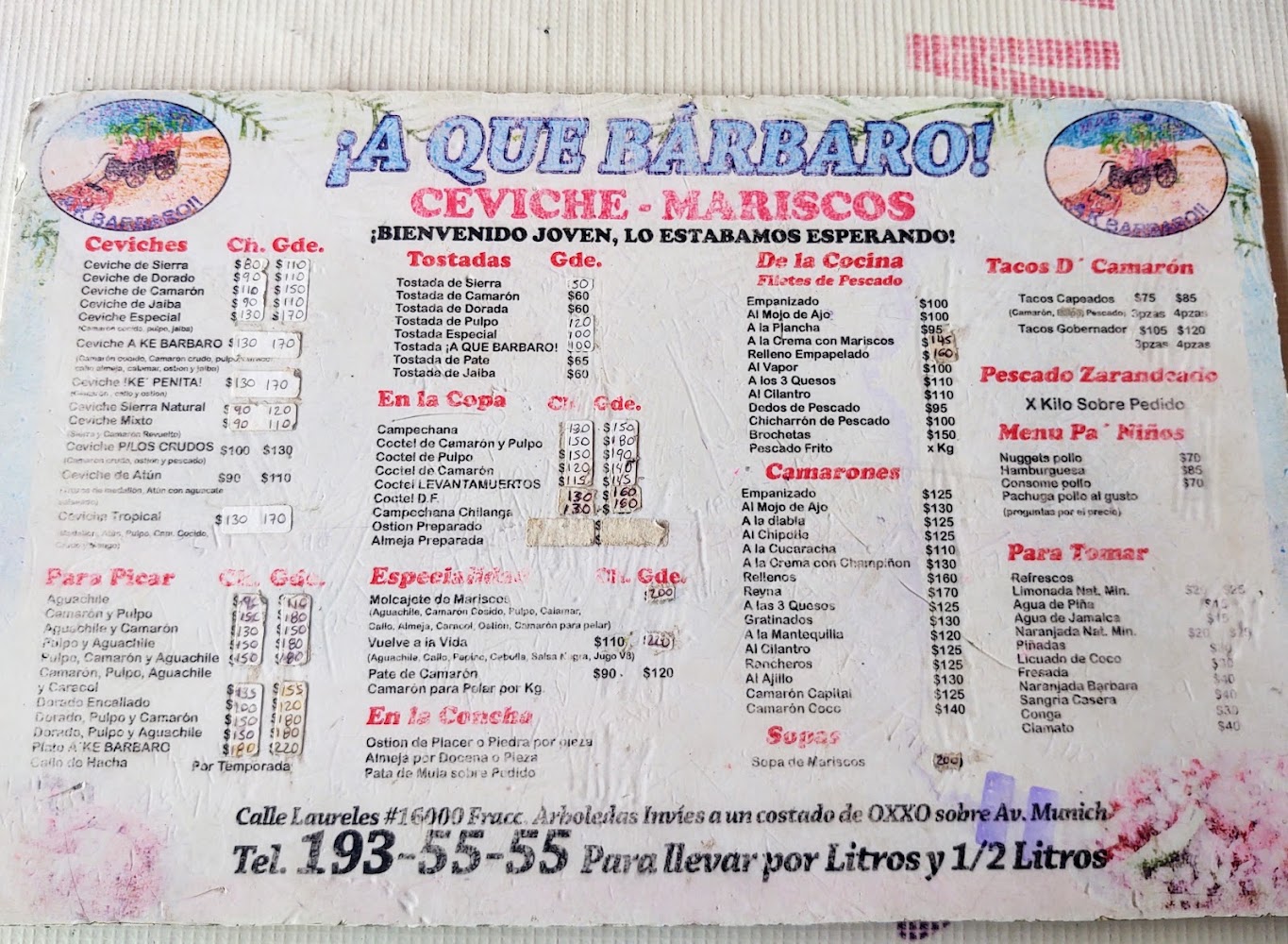 Mariscos ¡¡¡Ah Que Bárbaro!!!