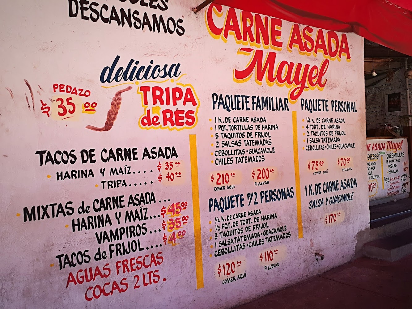 Carne asada Mayel