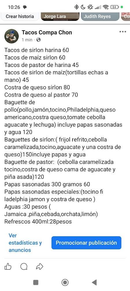 Tacos compa chon