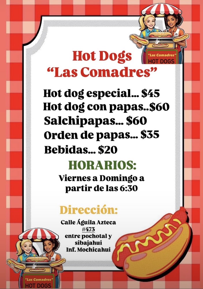 Hot Dogs las Comadres