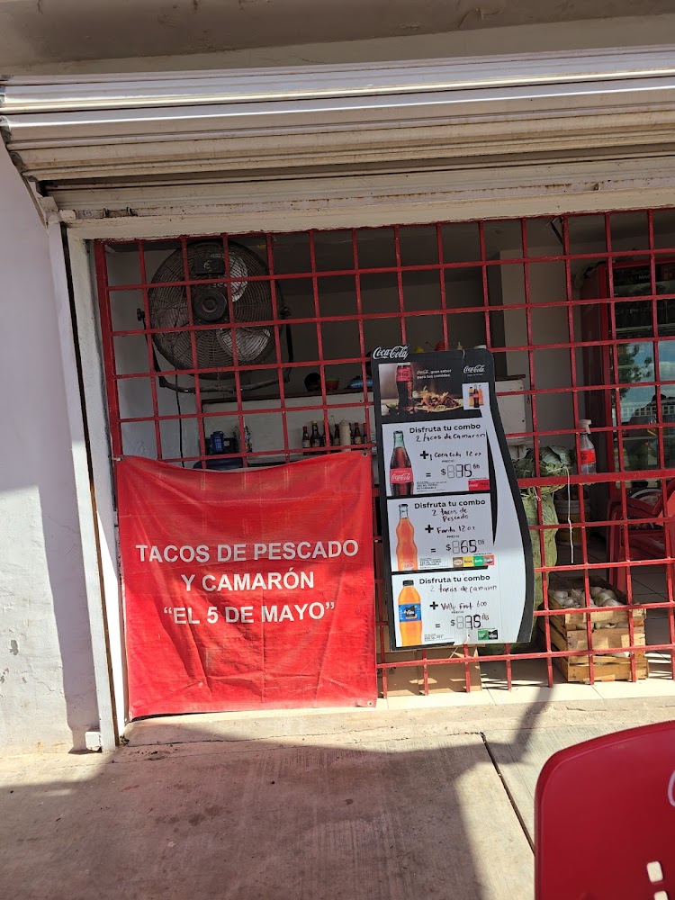 Tacos de pescado y camarón el 5 de mayo