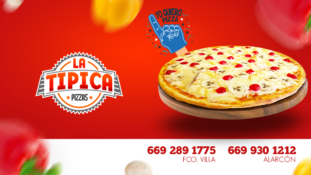 La típica pizza Suc. Francisco villa