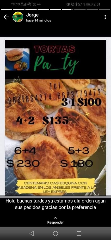 Tortas PA-TY