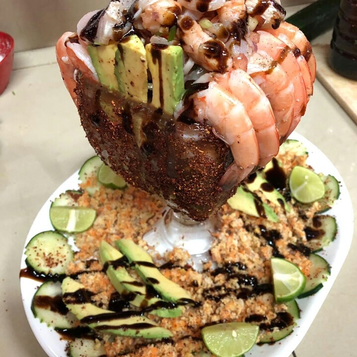 Mariscos la barbuda Estamos ubicados en ejido Benito juarez