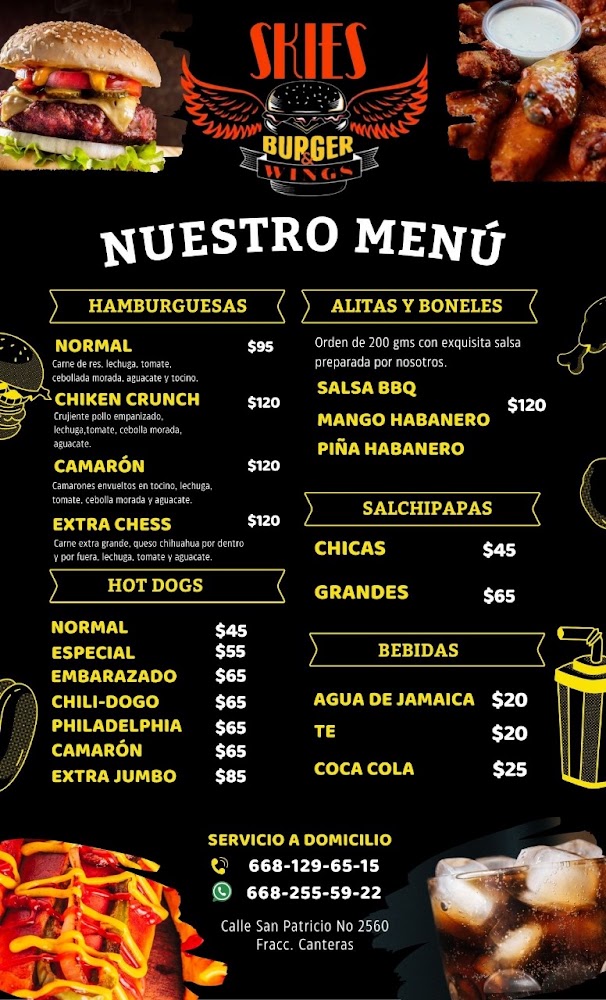 Skies burger & wings