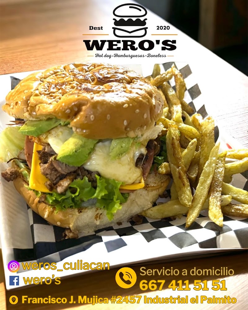 Wero's Hot Dogs, Hamburguesas y Boneless
