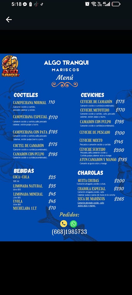 Mariscos algo tranqui