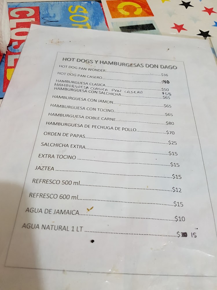 Hamburguesas y Hot dogs Don Dago