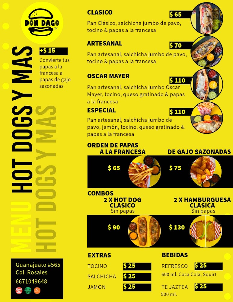 Hamburguesas y Hot dogs Don Dago