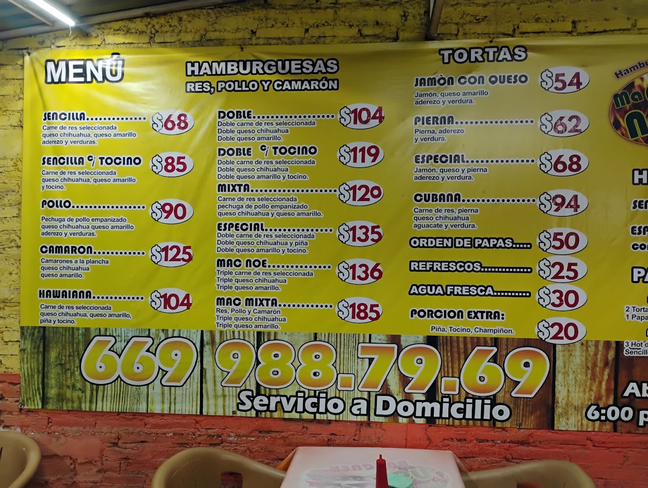 Hamburguesas Mac Noe