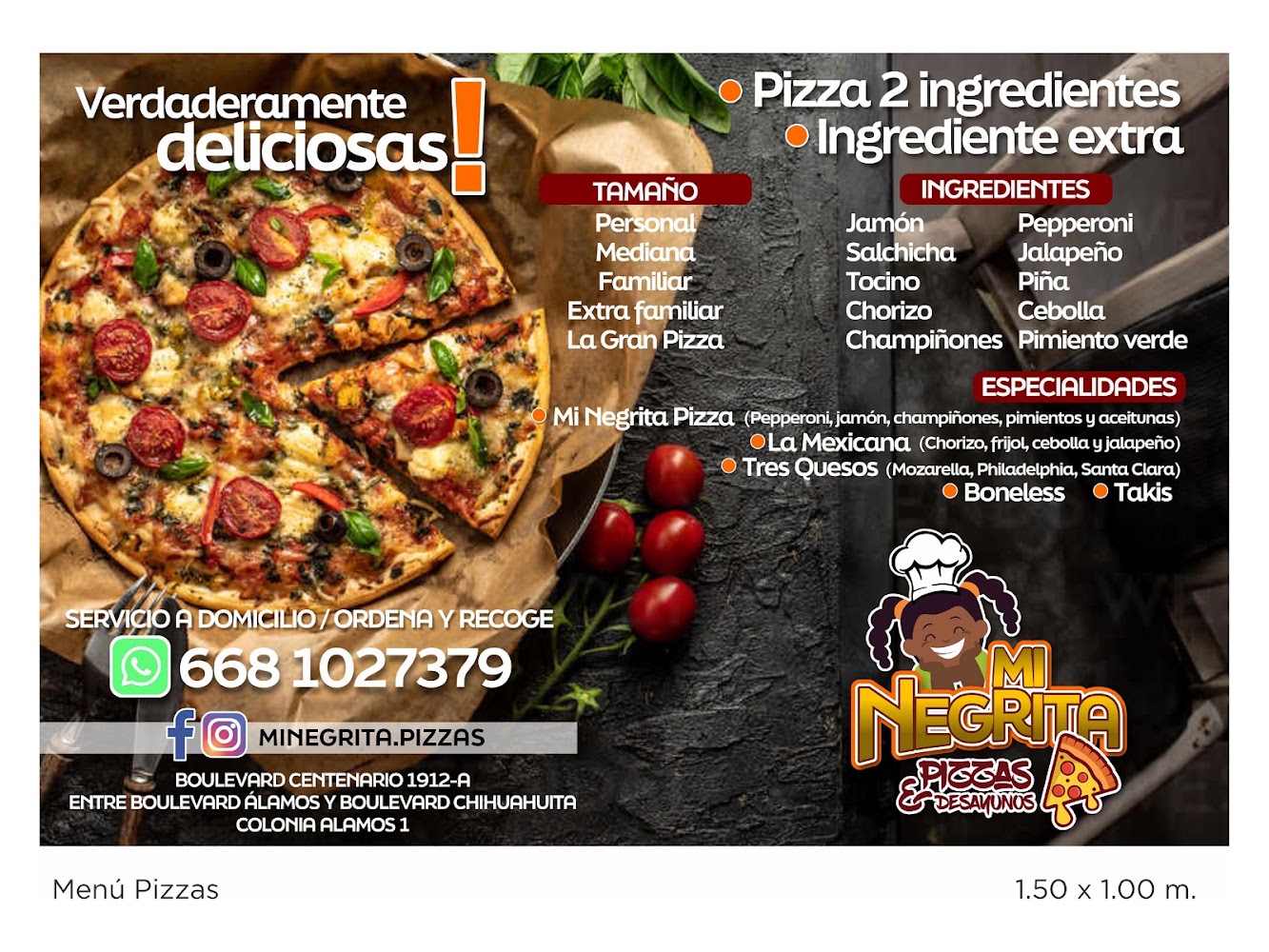 Mi negrita pizzas y desayunos