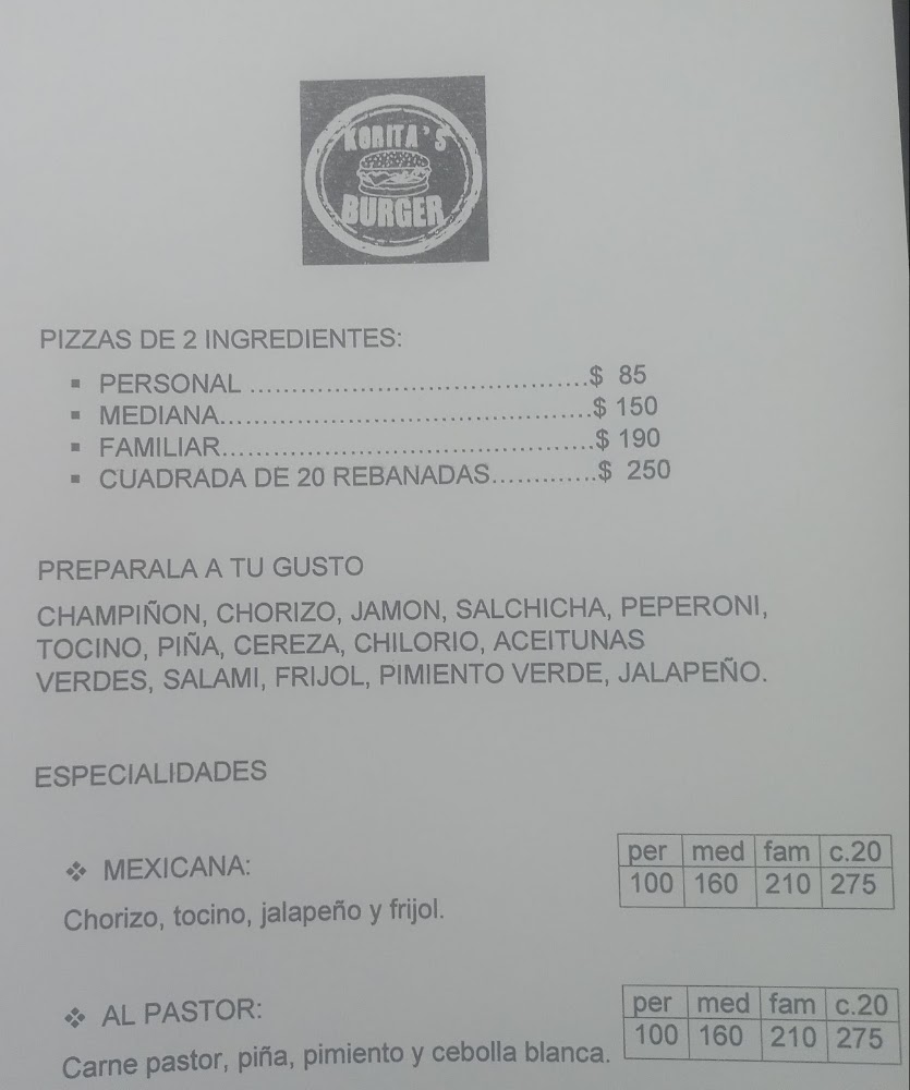 Korita's Burger