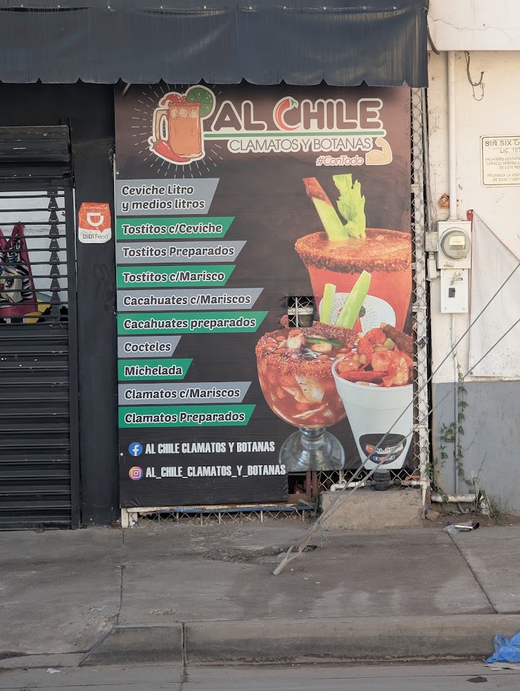 Al Chile clamatos botanas y mariscos