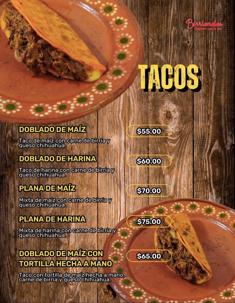 Tacos Birriondos Centenario