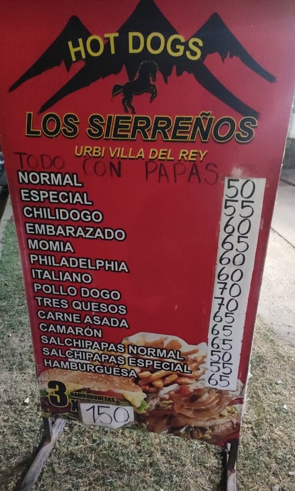 Hot Dogs Los Sierreños Urbi Villa del Rey