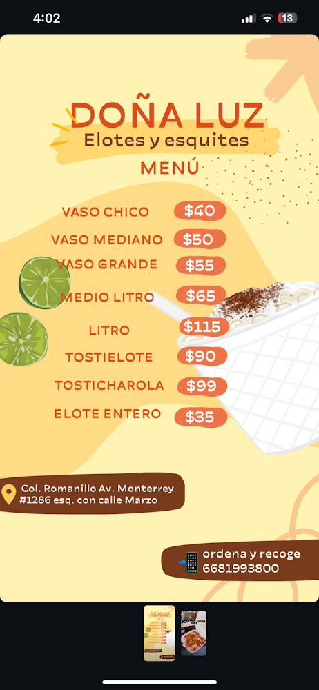 Elotes Doña Luz