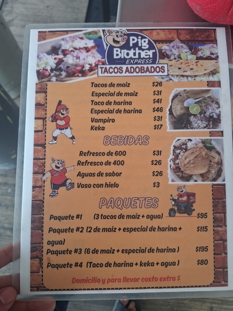 Tacos Adobados Pig Brother Express