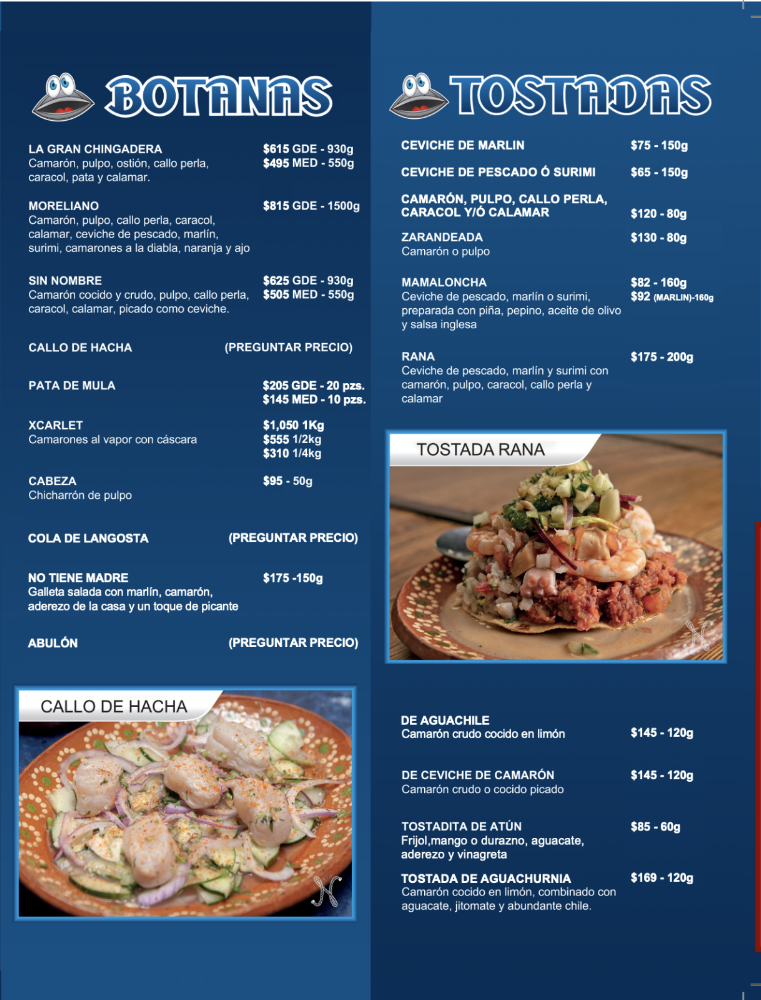Mariscos Ponte Trucha Negro