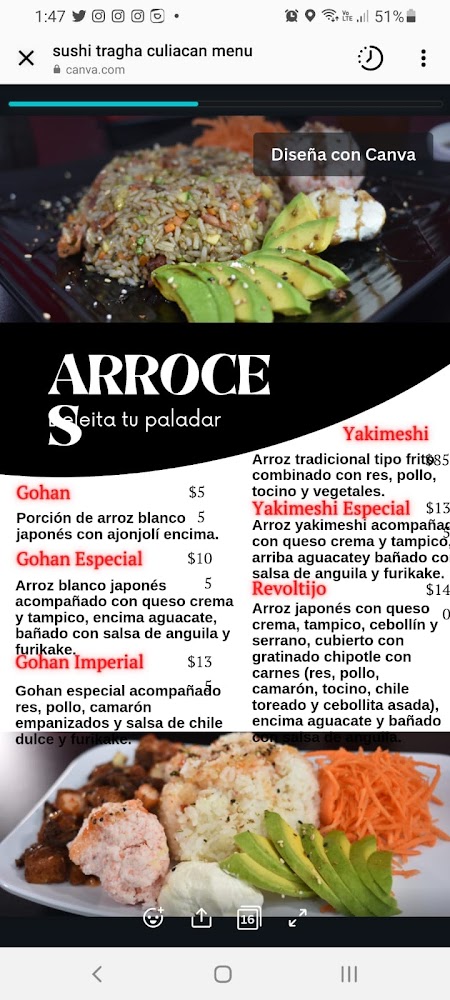 TRAGHA Culiacán · Sushi & Wings