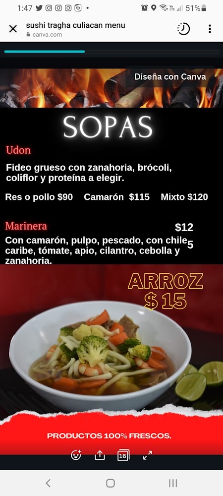 TRAGHA Culiacán · Sushi & Wings