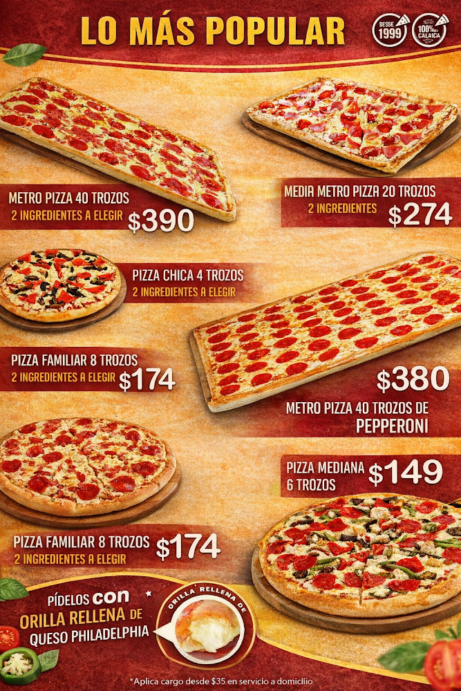 METRO PIZZA JARDINES DE FATIMA