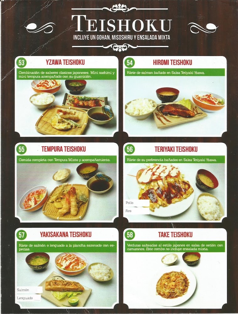 Yzawa Cocina Japonesa