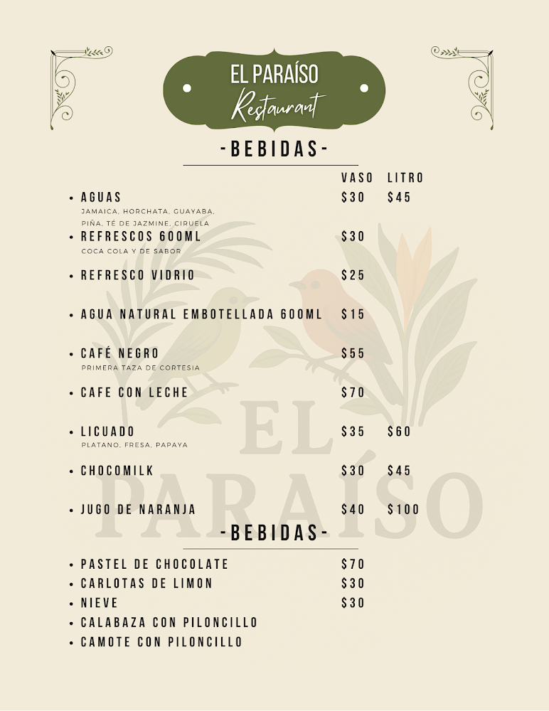 Restaurante El Paraíso Buffet