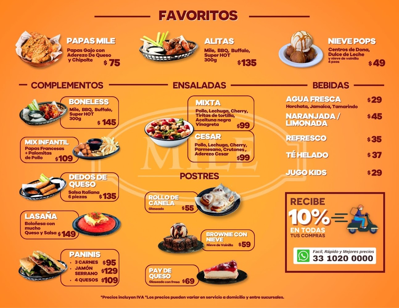 Mile Pizzas a la leña